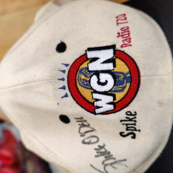 Vintage WGN radio 720 Goose Island brewing Co Spike O'Dell signed snapback cap - Picture 7 of 7